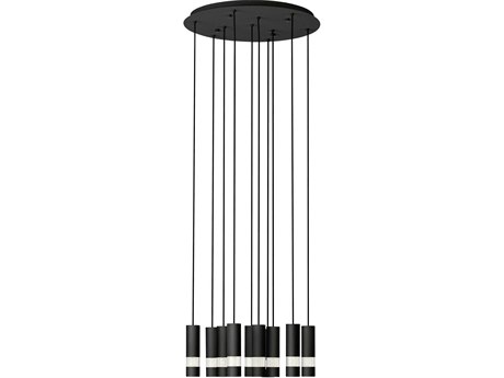 Eglo Bernabeta 10-Light Black Cylinder Pendant