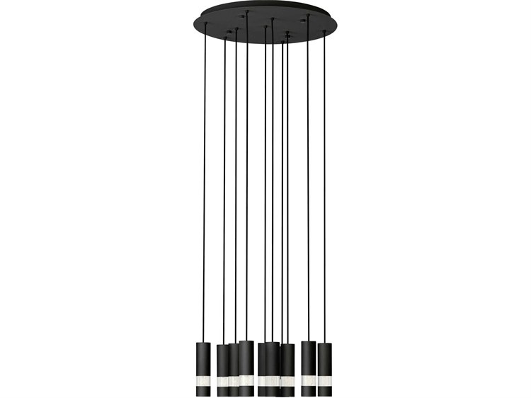 Eglo Bernabeta 10-Light Black Cylinder Pendant