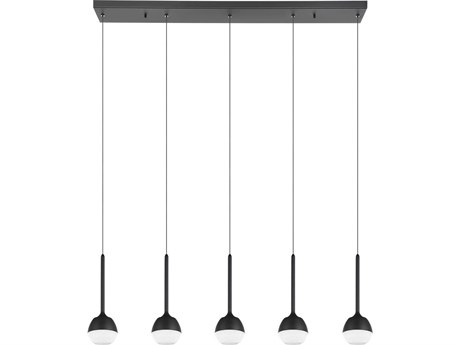 Eglo Nucetto 1-Light Black Island Pendant
