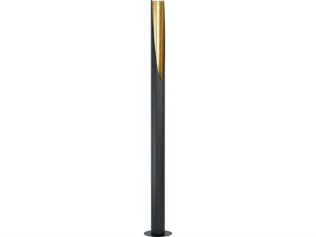 Eglo Prebone Black Gold Leaf Floor Lamp