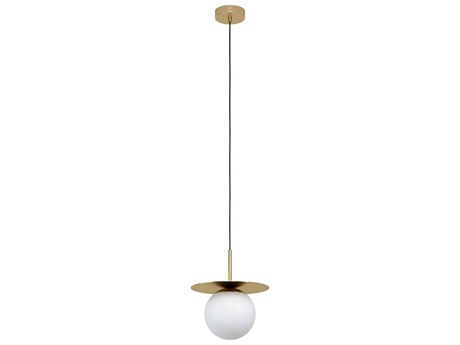 Eglo Arenales 1-Light Brushed Brass Globe Mini Pendant