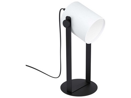 Eglo Burbank Black White Fabric Table Lamp