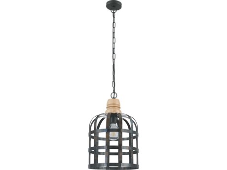 Eglo Oldcastle 1-Light Black Mini Pendant