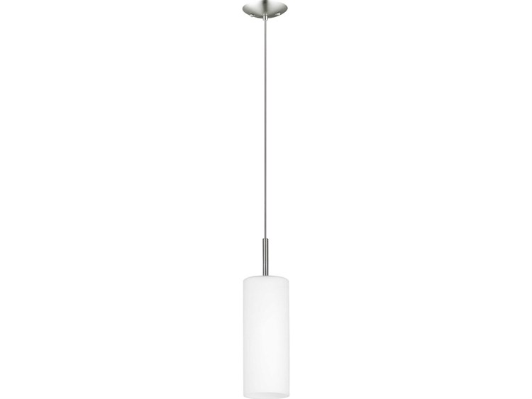Eglo Troy 1-Light Matte Nickel Cylinder Mini Pendant