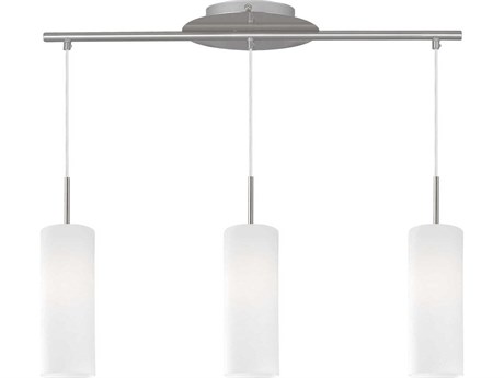 Eglo Troy 3-Light Matte Nickel Cylinder Island Pendant