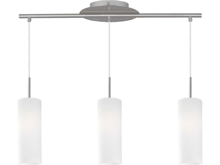 Eglo Troy 3-Light Matte Nickel Cylinder Island Pendant