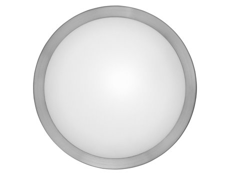 Eglo Arezzo 1-Light Matte Nickel Round Flush Mount