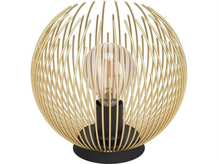 Eglo Venezuela Black Matte Gold Metal Table Lamp