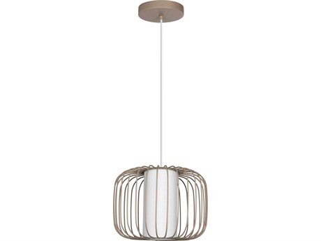 Eglo Terrarosa 1-Light Light Sand Brown Mini Pendant