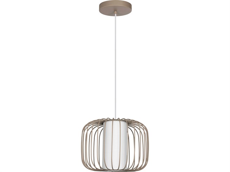 Eglo Terrarosa 1-Light Light Sand Brown Mini Pendant