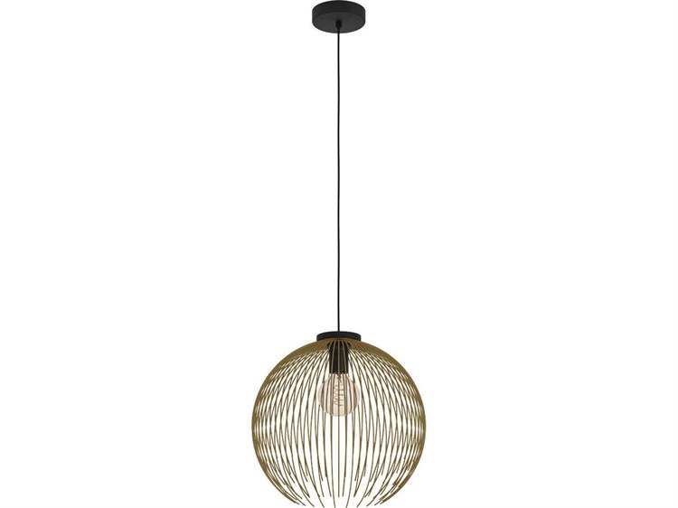 Eglo Venezuela 1-Light Black Gold Pendant