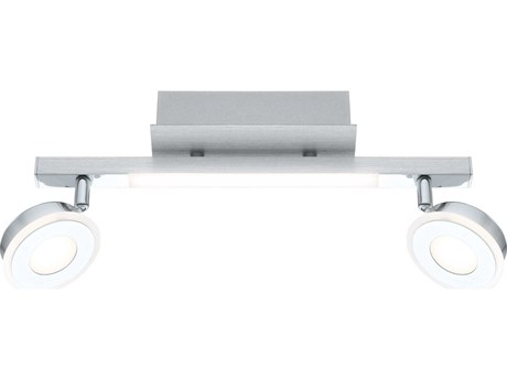 Eglo Cardillio 2-Light Brushed Aluminum Chrome Track & Rail Light
