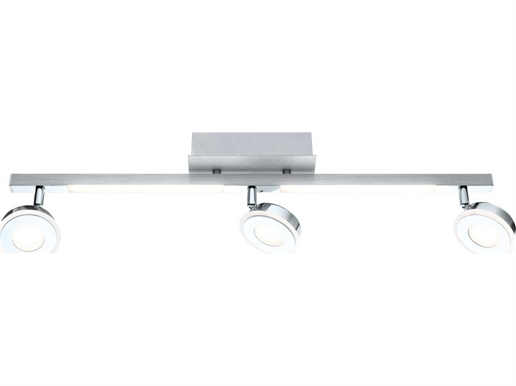 Eglo Cardillio 3-Light Brushed Aluminum Chrome Track & Rail Light