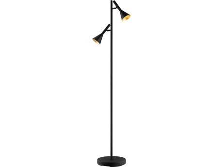 Eglo Cortaderas Black Gold Metal Floor Lamp