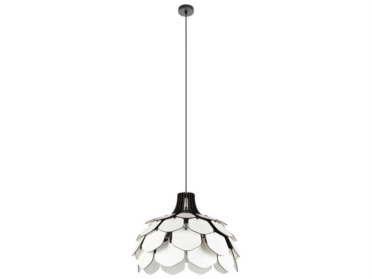 Eglo Morales 1-Light White Geometric Pendant