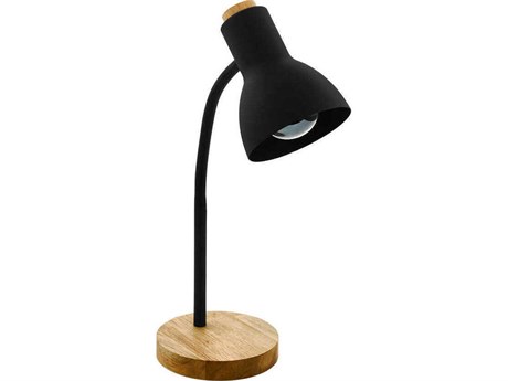 Eglo Verdal Black Wood Metal Desk Lamp