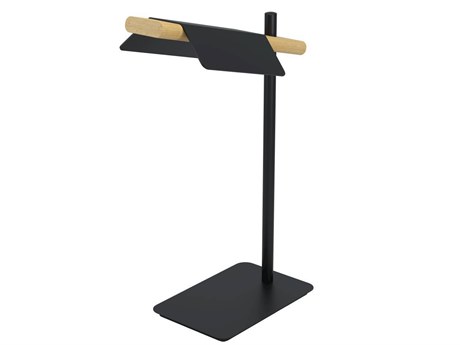 Eglo Ermua Black Wood Acrylic Metal Table Lamp