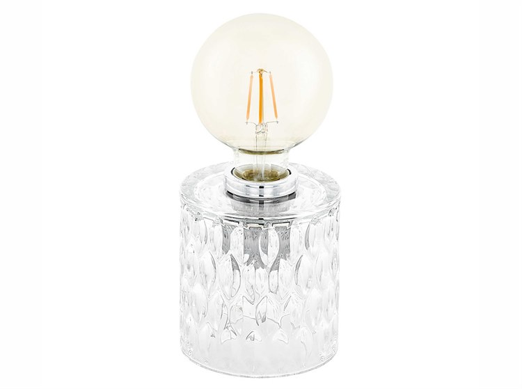 Eglo Cercamar Chrome Clear Table Lamp