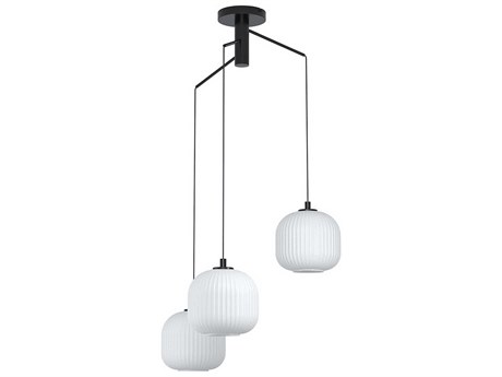 Eglo Mantunalle 3-Light Black Pendant