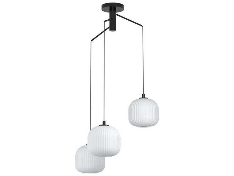 Eglo Mantunalle 3-Light Black Pendant
