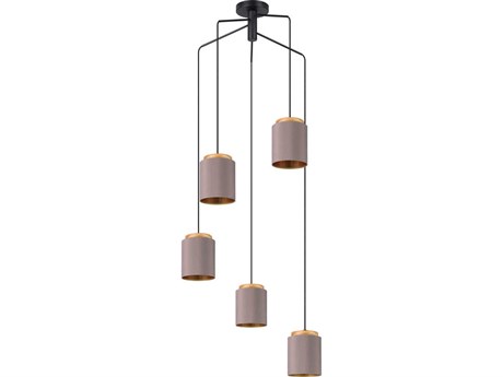 Eglo Albariza 5-Light Black Pendant