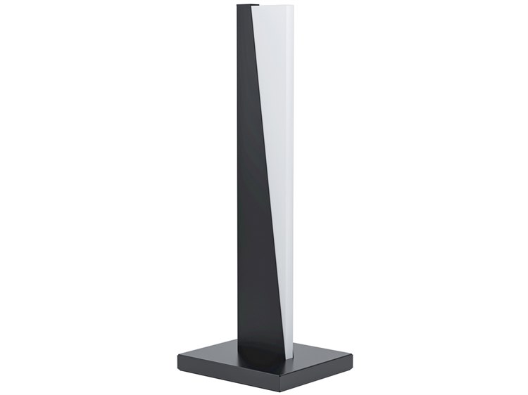 Eglo Isidro Structured Black White Acrylic Table Lamp