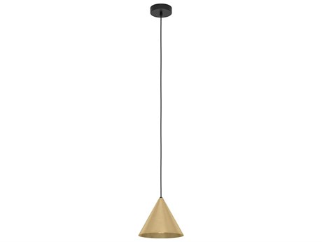 Eglo Narices 1-Light Structured Black Brass Mini Pendant