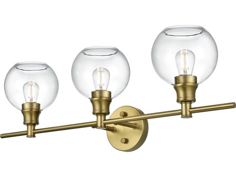 Elegant Lighting Collier 3-Light Satin Gold Vanity Light