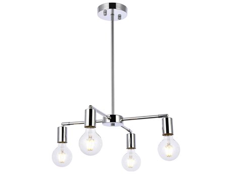 Elegant Lighting Cairo 4-Light Chrome Chandelier