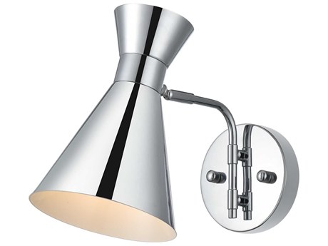 Elegant Lighting Halycon 1-Light Chrome Wall Sconce