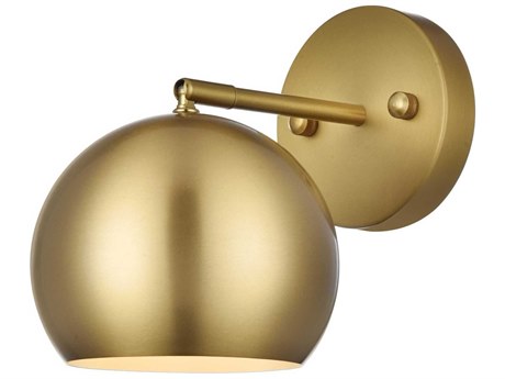 Elegant Lighting Othello 1-Light Satin Gold Wall Sconce