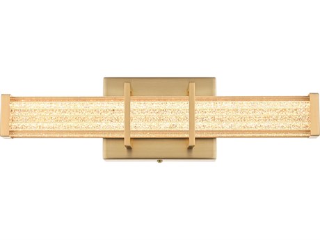 Elegant Lighting Ivaan 1-Light Satin Gold Black Vanity Light