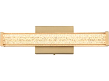 Elegant Lighting Jaxx 1-Light Satin Gold Vanity Light