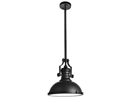 Elegant Lighting Eamon 1-Light Oil Rubbed Bronze Dome Pendant