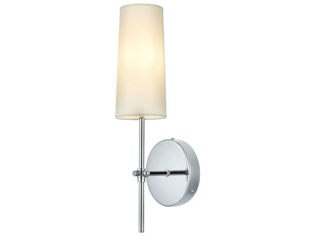 Elegant Lighting Mel 1-Light Chrome Wall Sconce