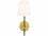Elegant Lighting Mel 15" Tall 1-Light Brass LED Wall Sconce  EGLD6004W6BR