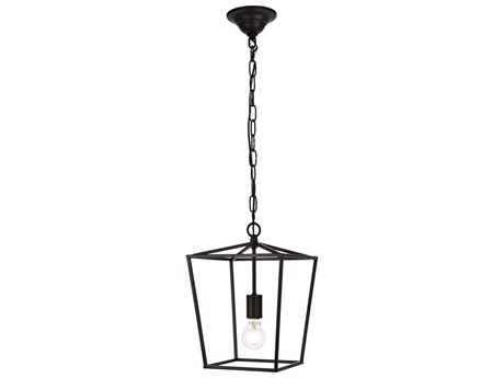 Elegant Lighting Maddox 1-Light Black Mini Pendant