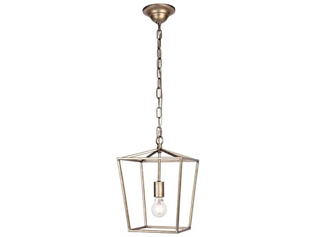 Elegant Lighting Maddox 1-Light Vintage Silver Mini Pendant