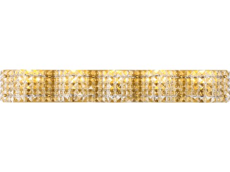 Elegant Lighting Ollie 5-Light Brass Crystal Vanity Light