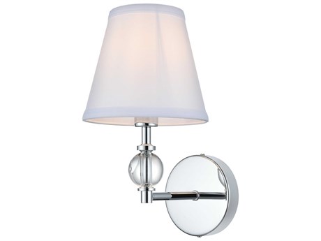 Elegant Lighting Bethany 1-Light Chrome Wall Sconce