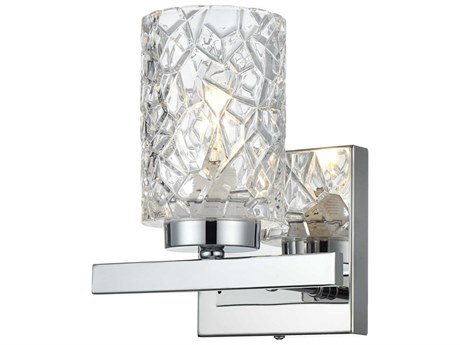 Elegant Lighting Cassie 1-Light Chrome Wall Sconce