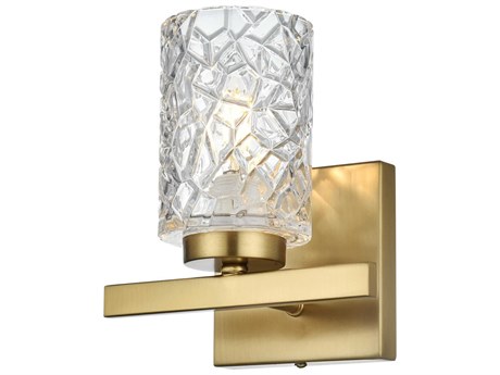 Elegant Lighting Cassie 1-Light Satin Gold Wall Sconce