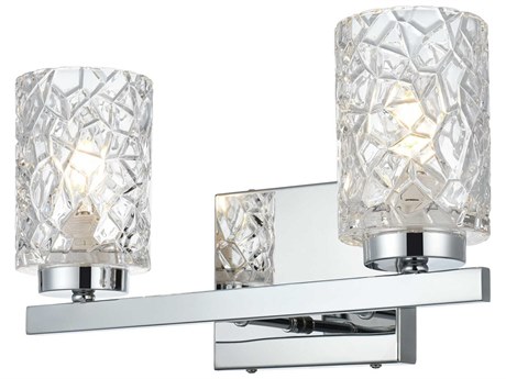 Elegant Lighting Cassie 2-Light Chrome Vanity Light