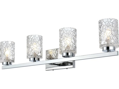 Elegant Lighting Cassie 4-Light Chrome Vanity Light
