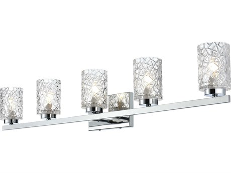 Elegant Lighting Cassie 5-Light Chrome Vanity Light