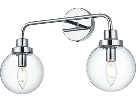 Elegant Lighting Hanson 2-Light Chrome Vanity Light