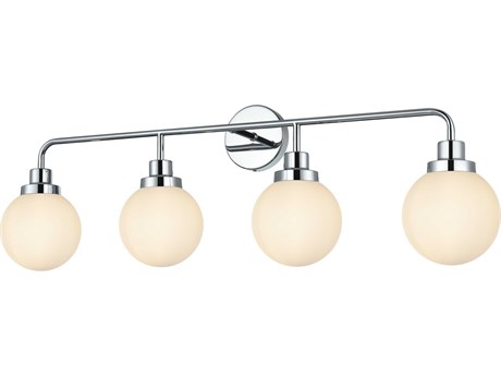 Elegant Lighting Hanson 4-Light Chrome Vanity Light