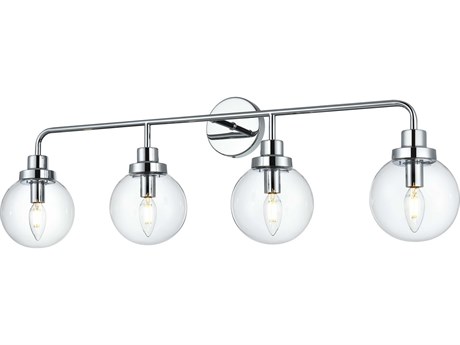 Elegant Lighting Hanson 4-Light Chrome Vanity Light