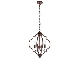Elegant Lighting Sandara 4-Light Weathered Oak Brown