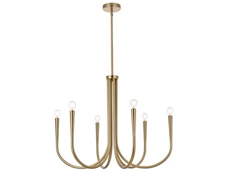 Elegant Lighting Layne 6-Light Gold Chandelier